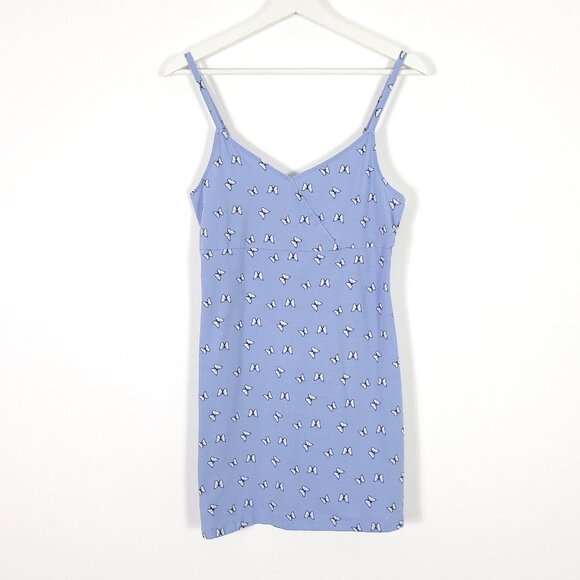 Hollister Blue Allover Butterfly Pattern Tank Dress - Picture 1 of 7